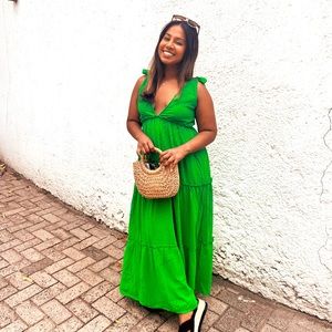 Emerald Green Long Dress (Petite)
